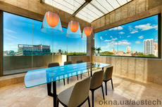 Безрамні системи скління для інтер'єрів